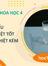 Tìm hiểu vật dẫn nhiệt tốt và vật dẫn nhiệt kém - Khoa học 4  -  Hoc10